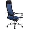 Кресло Метта Комплект 12 синий для руководителя, сетка фото 3