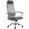 Кресло Метта Комплект 5 светло-серый для руководителя, сетка/NewLeather фото 1