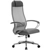 Кресло Метта Комплект 5 светло-серый для руководителя, сетка/NewLeather фото 4