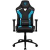 Кресло ThunderX3 TC3 Azure Blue для геймеров, экокожа, цвет черный/голубой фото 2