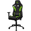Кресло ThunderX3 TC3 Neon Green для геймеров, экокожа, цвет черный/зеленый фото 1