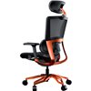 Кресло COUGAR Argo Black-Orange компьютерное игровое, сетка/экокожа, цвет черный/оранжевый фото 6