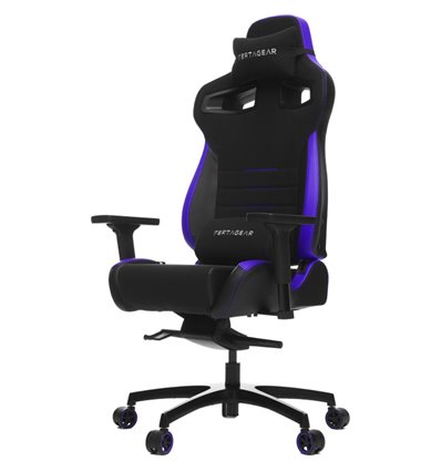 Кресло Vertagear P-Line PL4500 Black/Purple компьютерное игровое, ткань/экокожа, цвет черный/фиолетовый