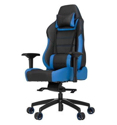 Кресло Vertagear P-Line PL6000 Black/Blue компьютерное игровое, экокожа, цвет черный/синий