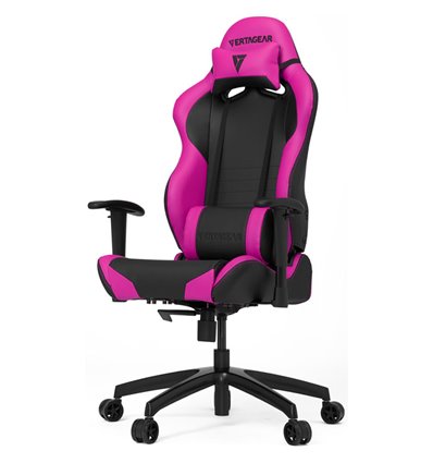 Кресло Vertagear S-Line SL2000 Black/Pink компьютерное игровое, экокожа, цвет черный/розовый