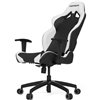 Кресло Vertagear S-Line SL2000 Black/White компьютерное игровое, экокожа, цвет черный/белый фото 2