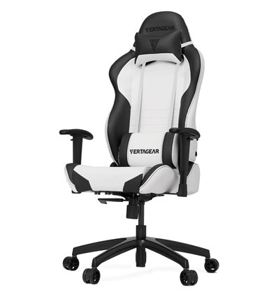 Кресло Vertagear S-Line SL2000 White/Black компьютерное игровое, экокожа, цвет белый/черный