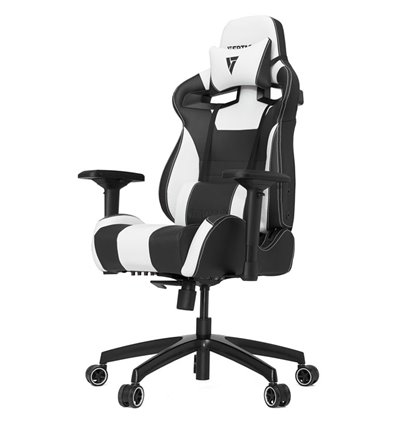 Кресло Vertagear S-Line SL4000 Black/White компьютерное игровое, экокожа, цвет черный/белый