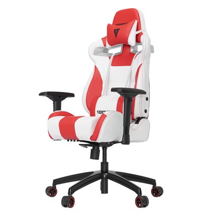 Кресло Vertagear S-Line SL4000 White/Red компьютерное игровое, экокожа, цвет белый/красный