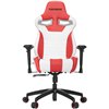 Кресло Vertagear S-Line SL4000 White/Red компьютерное игровое, экокожа, цвет белый/красный фото 3