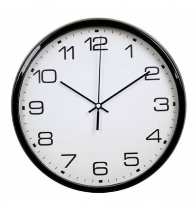 Часы Бюрократ WALLC-R07P/BLACK настенные  аналоговые, цвет черный