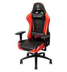 Кресло для руководителя MSI MAG CH120 Black-Red, экокожа, цвет черный/красный фото 1