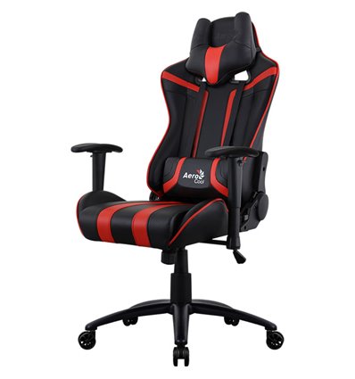 Кресло AeroCool AC120C AIR-BR, геймерское, экокожа, цвет черный/красный