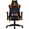 Кресло AeroCool AC220 AIR-BO, геймерское, экокожа, цвет черный/оранжевый фото 2