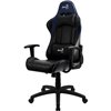 Кресло AeroCool AC100 AIR black/blue, геймерское, экокожа, цвет черный/синий
