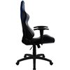 Кресло AeroCool AC100 AIR black/blue, геймерское, экокожа, цвет черный/синий фото 6