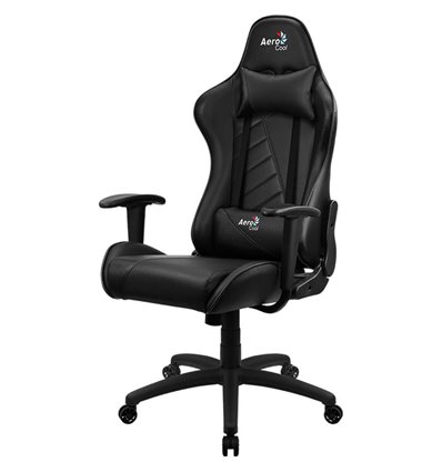 Кресло AeroCool AC110 AIR All black, геймерское, экокожа, цвет черный