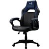 Кресло AeroCool AC40C AIR black/blue, геймерское, экокожа, цвет черный/синий фото 1
