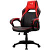 Кресло AeroCool AC40C AIR black/red, геймерское, экокожа, цвет черный/красный фото 1