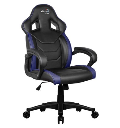 Кресло AeroCool AC60C AIR-BB, геймерское, экокожа, цвет черный/синий