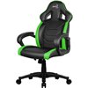 Кресло AeroCool AC60C AIR-BG, геймерское, экокожа, цвет черный/зеленый фото 1
