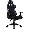 Кресло AeroCool AERO 1 Alpha black/blue, геймерское, ткань/экокожа, цвет черный/синий фото 4