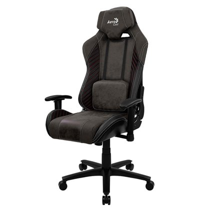 Кресло AeroCool BARON Iron Black, геймерское, ткань/экокожа