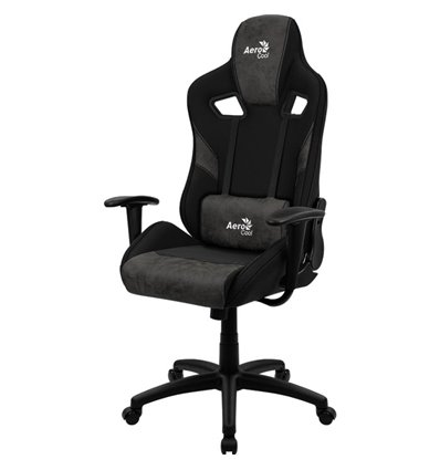 Кресло AeroCool COUNT Iron Black, геймерское, ткань/экокожа