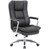 Кресло BRABIX Amadeus EX-507 для руководителя, рециклированная кожа, хром, черное