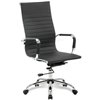 Кресло BRABIX Energy EX-509 для руководителя, хром, рециклированная кожа, черное