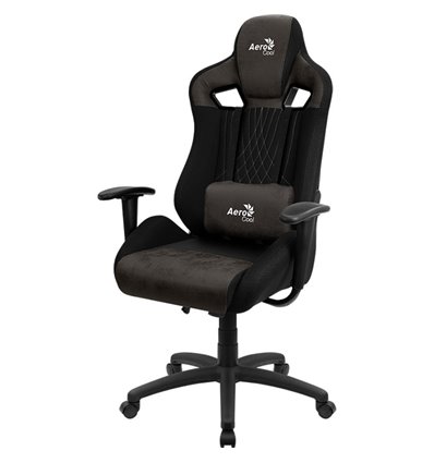 Кресло AeroCool EARL Iron Black, геймерское, ткань/экокожа
