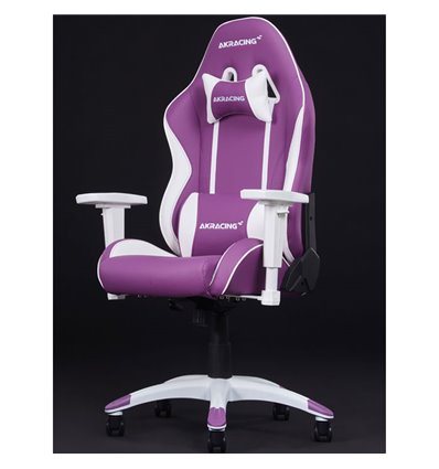 Кресло AKRacing CALIFORNIA NAPA, геймерское, экокожа, цвет фиолетовый/белый