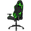 Кресло AKRacing K7012 Black/Green, геймерское, ткань, цвет черный/зеленый фото 1