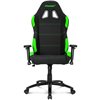 Кресло AKRacing K7012 Black/Green, геймерское, ткань, цвет черный/зеленый фото 2