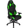 Кресло AKRacing K7012 Black/Green, геймерское, ткань, цвет черный/зеленый фото 4