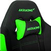 Кресло AKRacing K7012 Black/Green, геймерское, ткань, цвет черный/зеленый фото 8