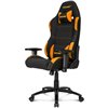 Кресло AKRacing K7012 Black/Orange, геймерское, ткань, цвет черный/оранжевый фото 1