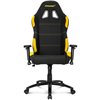 Кресло AKRacing K7012 Black/Yellow, геймерское, ткань, цвет черный/желтый фото 2