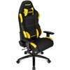 Кресло AKRacing K7012 Black/Yellow, геймерское, ткань, цвет черный/желтый фото 4