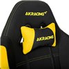 Кресло AKRacing K7012 Black/Yellow, геймерское, ткань, цвет черный/желтый фото 8