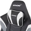 Кресло AKRacing MAX Black/White, геймерское, экокожа, цвет черный/белый/серый фото 8
