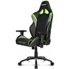 Кресло AKRacing OVERTURE Black/Green, геймерское, экокожа, цвет черный/зеленый/серый фото 1