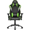 Кресло AKRacing OVERTURE Black/Green, геймерское, экокожа, цвет черный/зеленый/серый фото 2