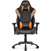 Кресло AKRacing OVERTURE Black/Orange, геймерское, экокожа, цвет черный/оранжевый/серый фото 2