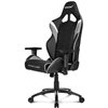 Кресло AKRacing OVERTURE Black/White, геймерское, экокожа, цвет черный/белый/серый фото 1