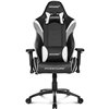 Кресло AKRacing OVERTURE Black/White, геймерское, экокожа, цвет черный/белый/серый фото 2