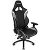 Кресло AKRacing OVERTURE Black/White, геймерское, экокожа, цвет черный/белый/серый фото 4