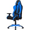 Кресло AKRacing PREMIUM Plus Black/Blue, геймерское, экокожа, цвет черный/синий фото 1