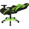 Кресло AKRacing PREMIUM Plus Black/Green, геймерское, экокожа, цвет черный/зеленый фото 3