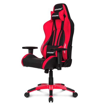 Кресло AKRacing PREMIUM Plus Black/Red, геймерское, экокожа, цвет черный/красный